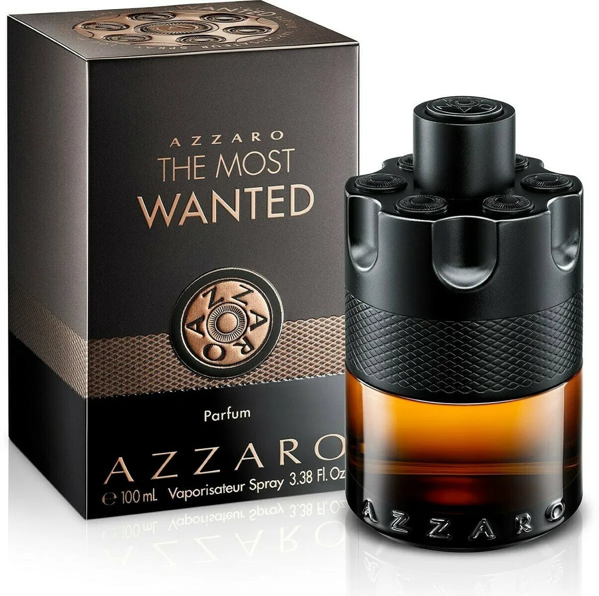 Azzaro The Most Wanted Parfum – 3.4oz (100ml) – Intense & Long-Lasting Fragrance for Men