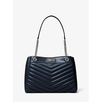 Thumbnail for Michael Kors Whitney Medium Quilted Tote Bag Blue One Size