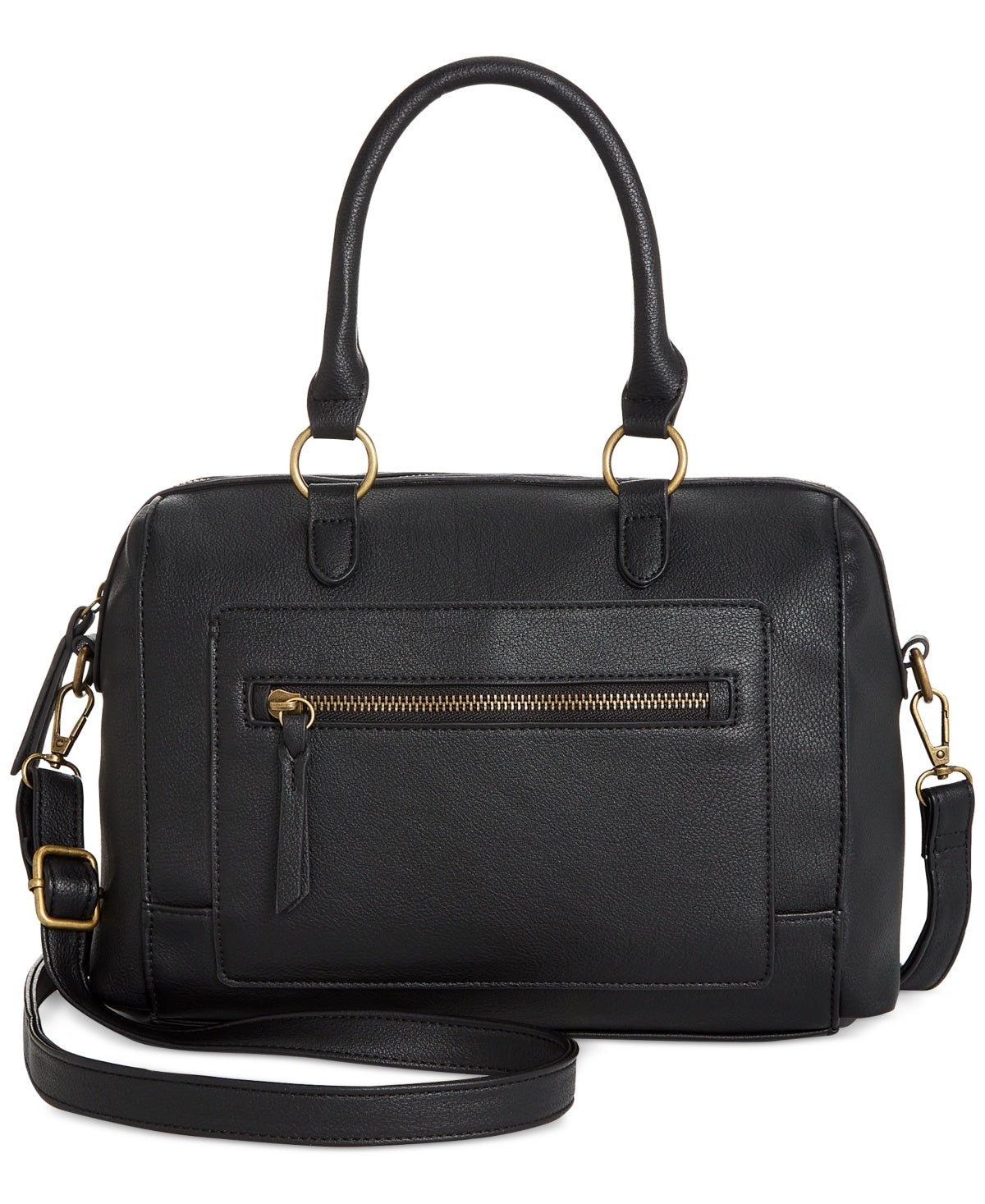 Style & Co Hudsonn Satchel, Black