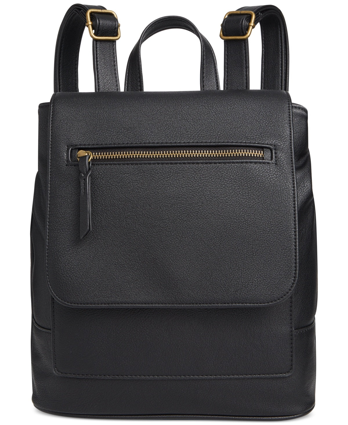 Style & Co Hudsonn Flap Backpack, Black