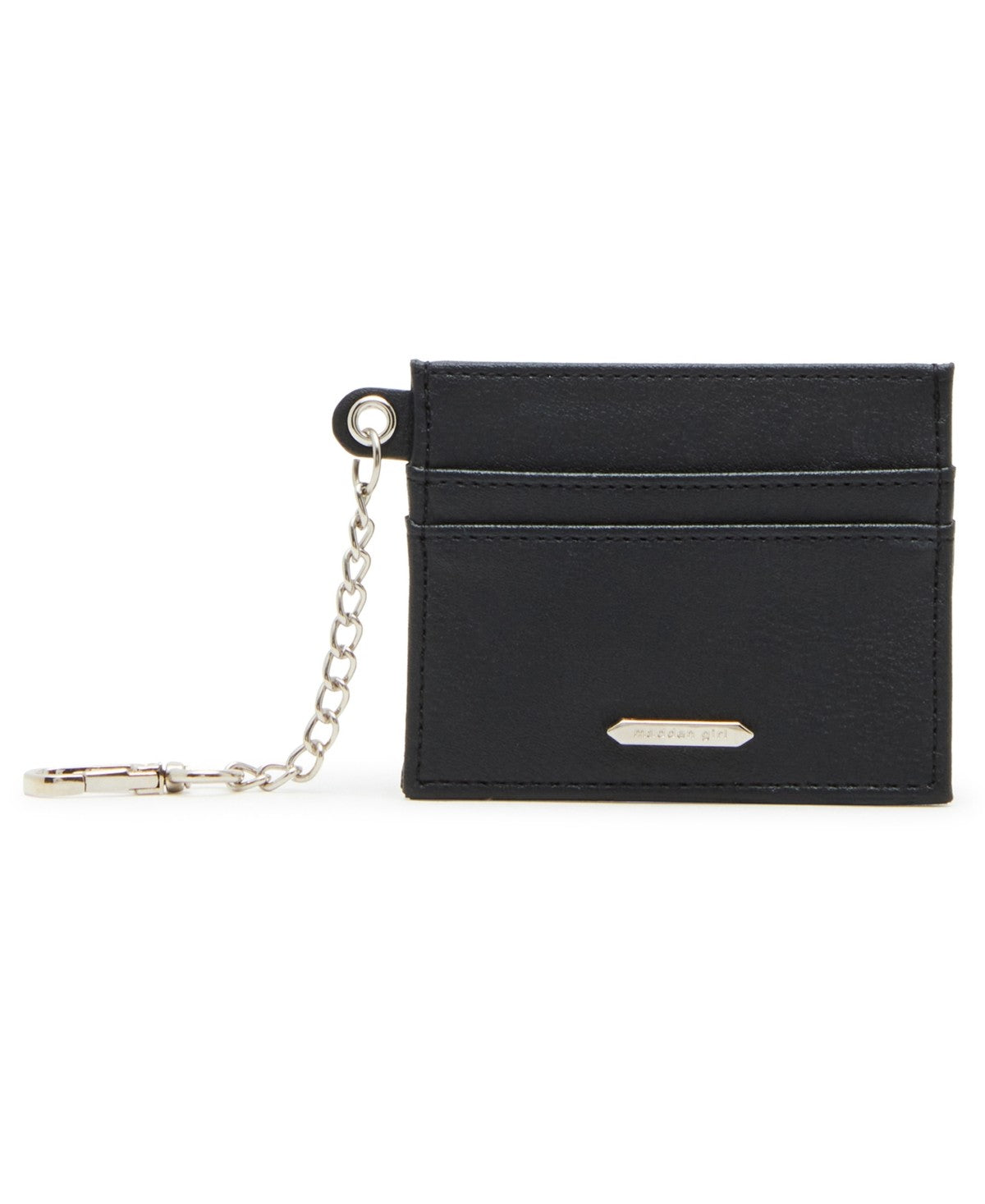 Madden Girl Card Case with Chain - Black