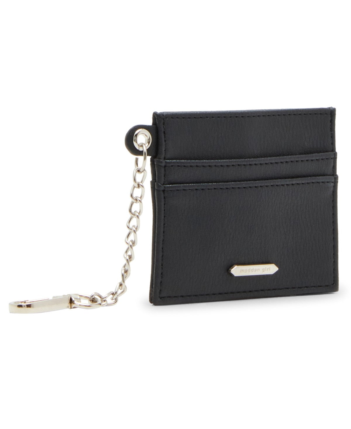 Madden Girl Card Case with Chain - Black