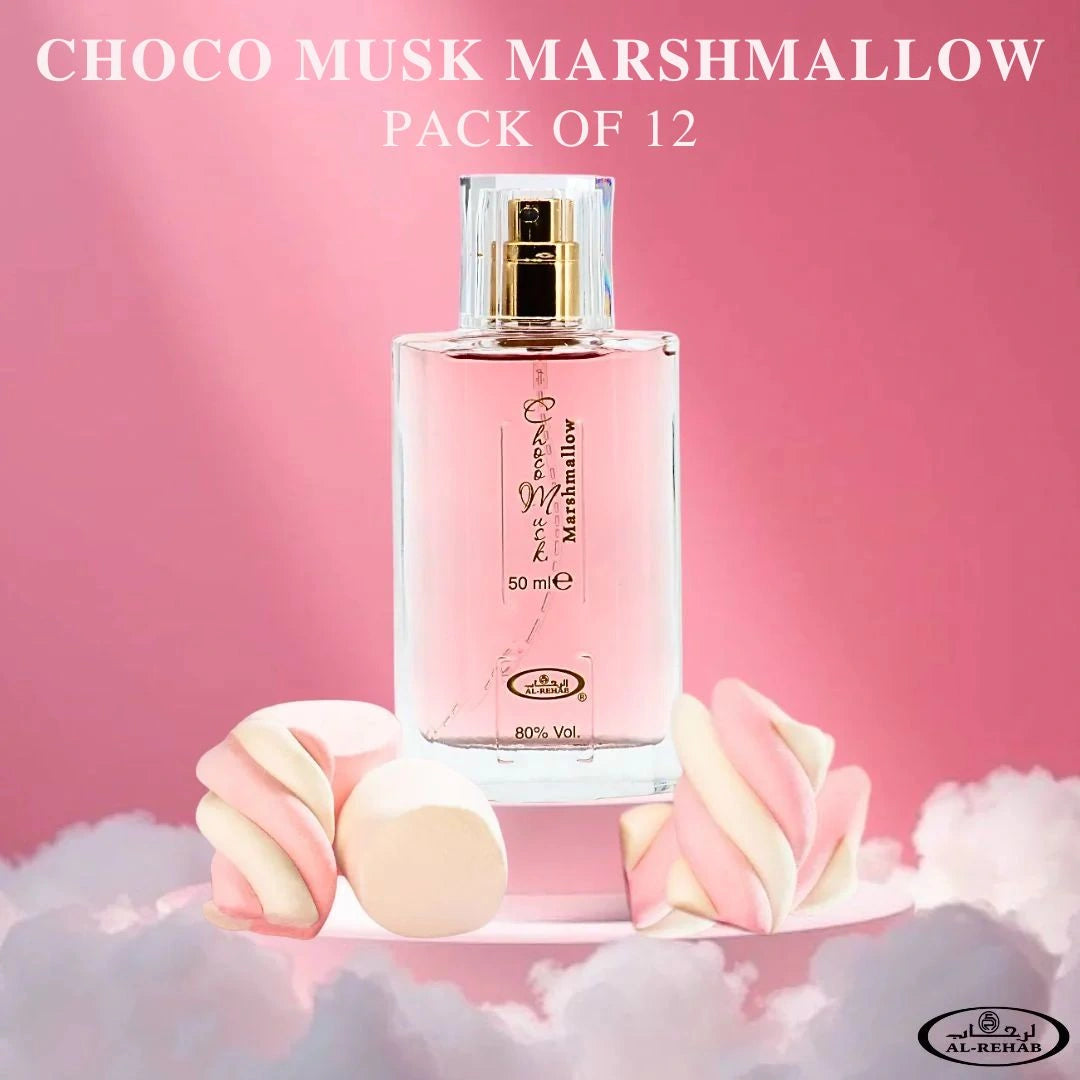 Al Rehab Choco Musk Marshmallow Eau de Parfum Spray 50ml (1.7 oz) (Pack of 12)