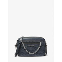 Thumbnail for MICHAEL KORS JET SET ITEM EAST WEST CHAIN CROSSBODY BAG MK ADMIRAL NAVY