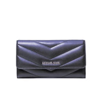 Thumbnail for Michael Kors Wallet for Women Jet Set Travel Collection Trifold Wallet for Women, Navy, Casual