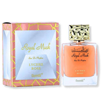 Thumbnail for Royal Musk Lychee Rose eau de parfum by Surrati with elegant gift box, premium Arabian unisex perfume  - Shopeezy