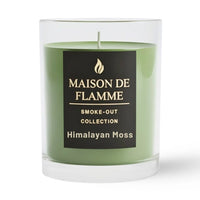 Thumbnail for Himalayan Moss candle in green glass jar by Maison De Flamme, clean studio close-up