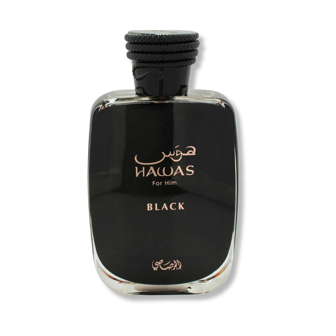 Rasasi Hawas Black Eau de Parfum Spray 100ML (3.4 OZ) | For the Man Who Leaves a Lasting Impression