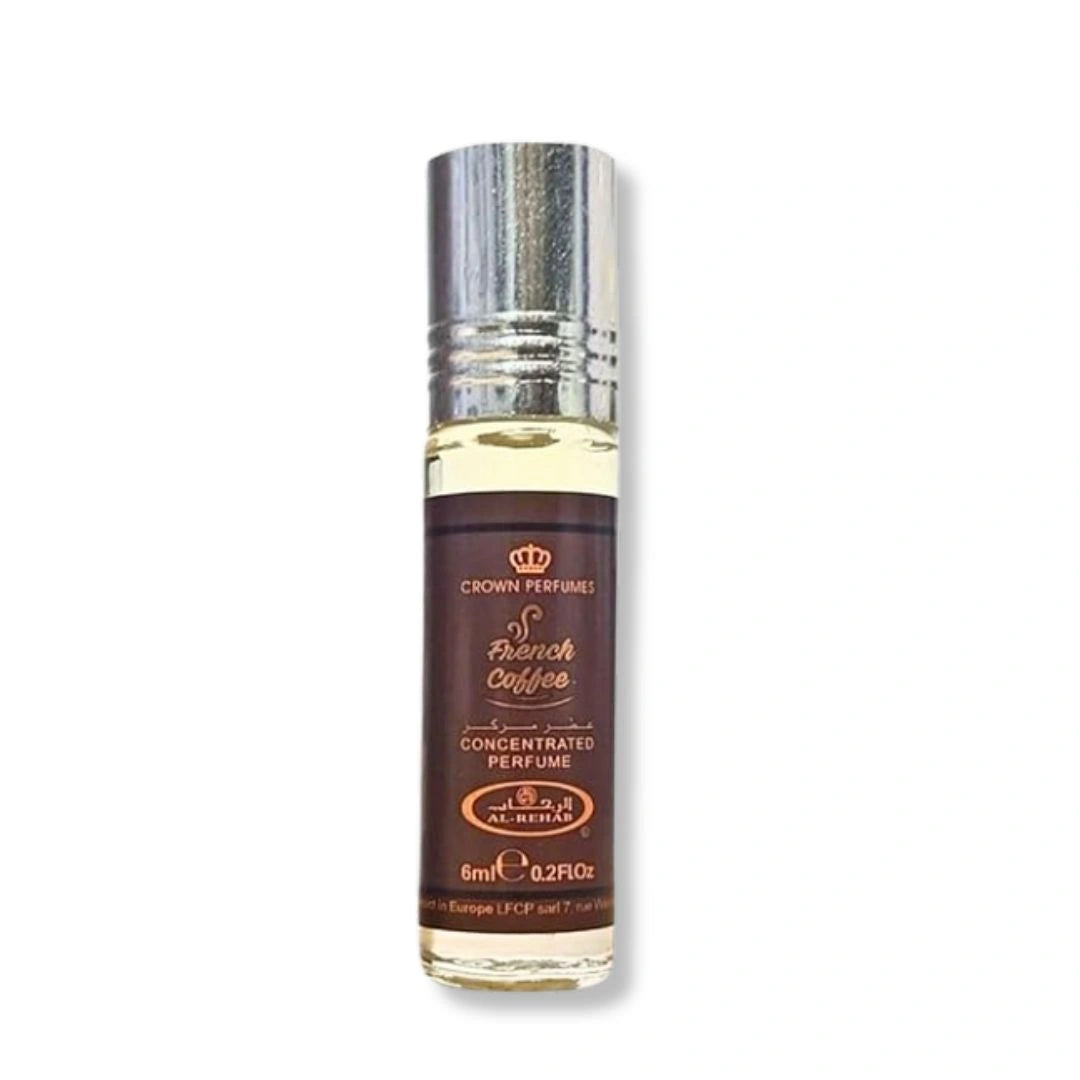 Al Rehab French Coffee Perfume Oil 6ml by Al Rehab | Alcohol-Free Coffee, Vanilla & Sweet Gourmand Fragrance