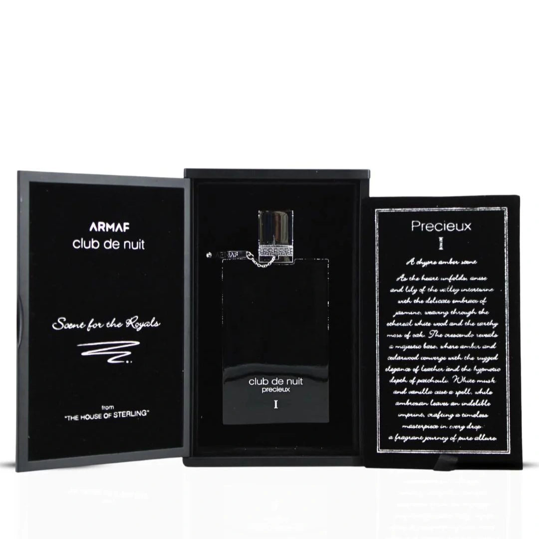 Armaf Club de Nuit Précieux 1 Extrait de Parfum Spray 55ML (1.85 OZ) | For the Man Who Defines His Own Presence