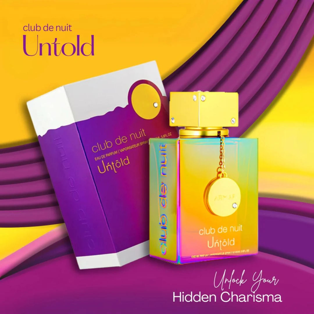 Armaf Club de Nuit Untold Eau de Parfum Spray 105ML (3.5 OZ) | Captivate With Every Trail You Leave