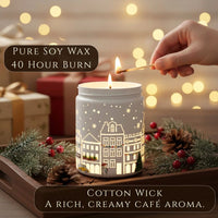 Thumbnail for Coffee Chocolate candle with premium soy wax, cotton wick, and 40-hour burn time – rich creamy café aroma, available at Shopeezy.