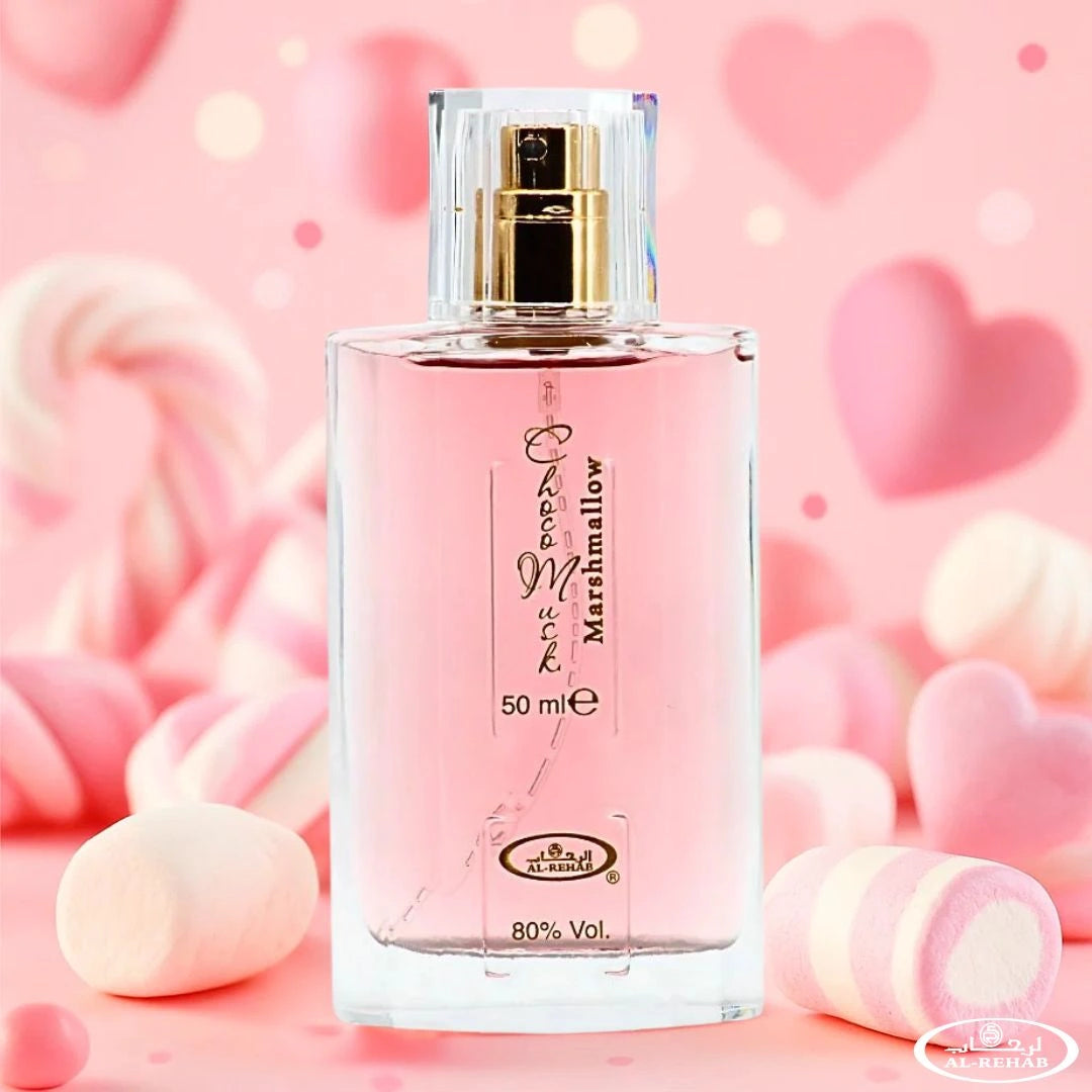 Al Rehab Choco Musk Marshmallow Eau de Parfum Spray 50ML & Perfume Oil 6ML | Marshmallow Dreams, Now in Spray & Oil (Bundle)