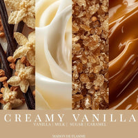 Thumbnail for Maison De Flamme Creamy Vanilla Candle - Vanilla, Milk, Sugar, Caramel.