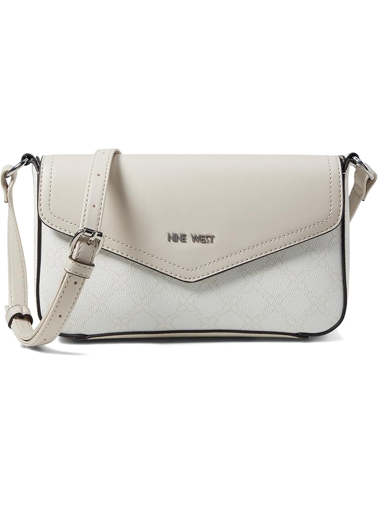 Nine West Bowie Wide Stap Mini Crossbody, Milk