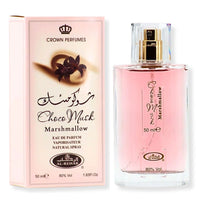 Thumbnail for Choco Musk Marshmallow Eau de Parfum pink bottle with packaging, soft sweet gourmand fragrance featuring marshmallow, vanilla, and powdery musk notes - Shopeezy