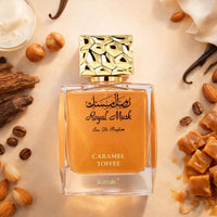 Thumbnail for Royal Musk Caramel Toffee perfume bottle with caramel and candy elements, warm gourmand Arabian fragrance - Shopeezy