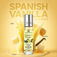 Thumbnail for Al Rehab Spanish Vanilla roll-on perfume oil 6ml with warm sweet vanilla gourmand scent - Shopeezy
