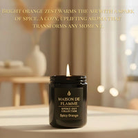Thumbnail for Maison De Flamme Spicy Orange scented candle in matte black jar