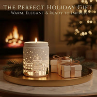 Thumbnail for Sandalwood candle displayed as a perfect holiday gift with warm cozy home background, available at Shopeezy.