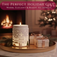 Thumbnail for Vanilla & Strawberry candle displayed as a perfect holiday gift with cozy home background, available at Shopeezy.