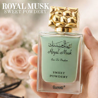 Thumbnail for Royal Musk Sweet Powdery perfume by Surrati surrounded by roses, elegant powdery musk unisex fragrance - Shopeezy