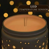 Thumbnail for Close-up of heat-activated LED temperature sensor inside the Coffee Chocolate light-up scented candle, available at Shopeezy.