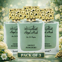 Thumbnail for Royal Musk Sweet Powdery eau de parfum pack of 3 by Surrati, premium Arabian unisex perfume bundle - Shopeezy
