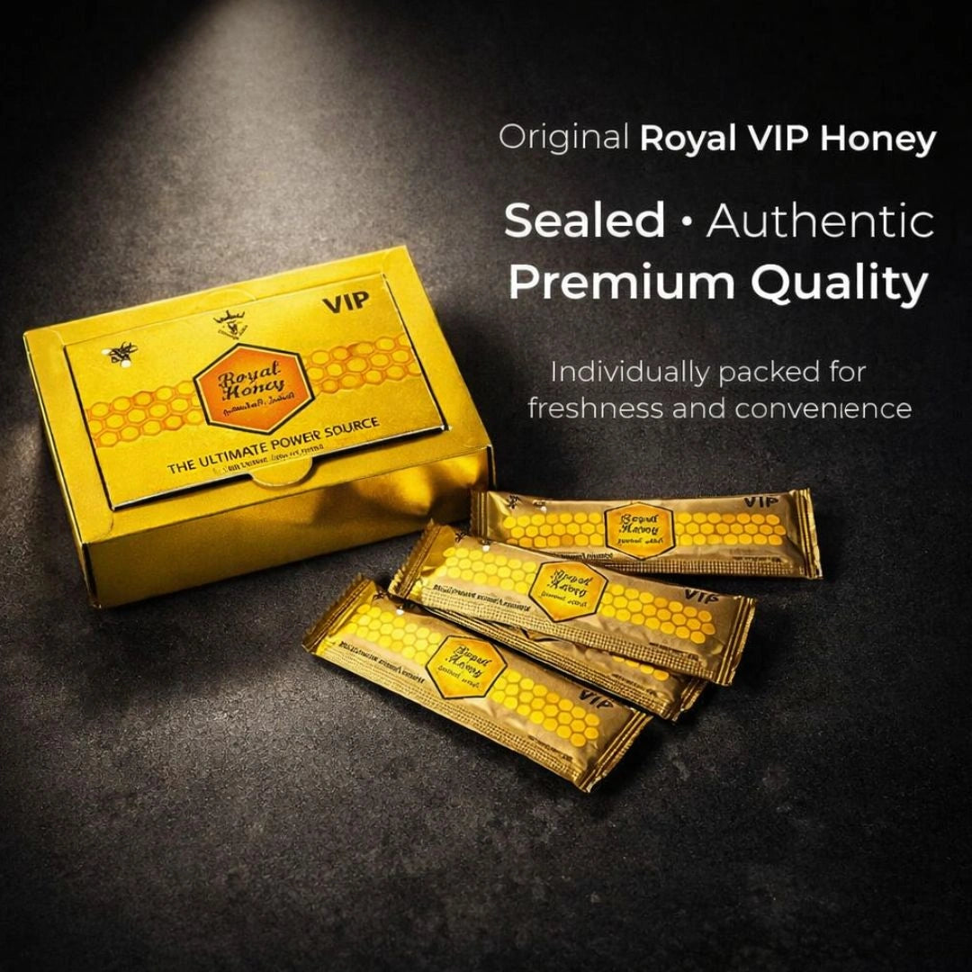 Royal VIP Honey gold box and sachets luxury vitality honey packs for men - Shopeezy