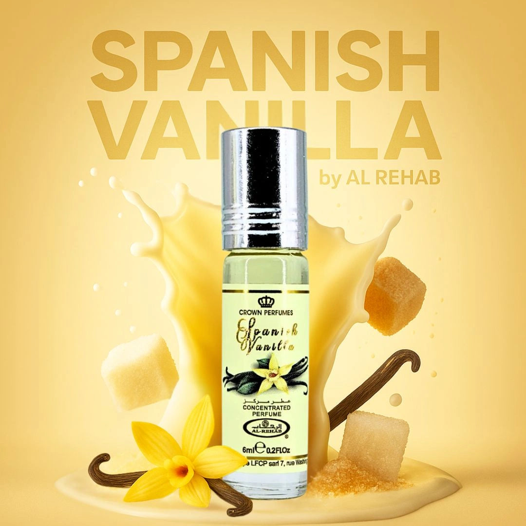Al Rehab Spanish Vanilla Perfume Oil Notes