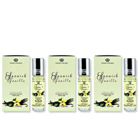 Thumbnail for Al Rehab Spanish Vanilla Perfume Oil 6ML (3-Pack) - Bottle with Box