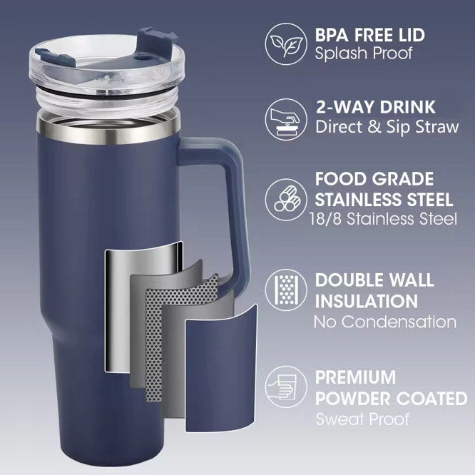 40 oz Double-Wall Vacuum Insulated Tumbler