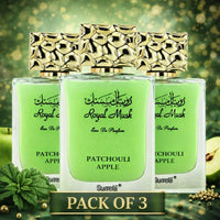 Thumbnail for Royal Musk Patchouli Apple eau de parfum pack of 3 by Surrati, premium Arabian unisex perfume bundle - Shopeezy