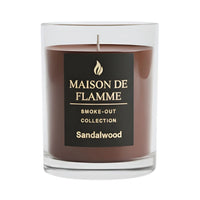 Thumbnail for Maison De Flamme Sandalwood candle in glass jar — premium soy blend, rich wood aroma.