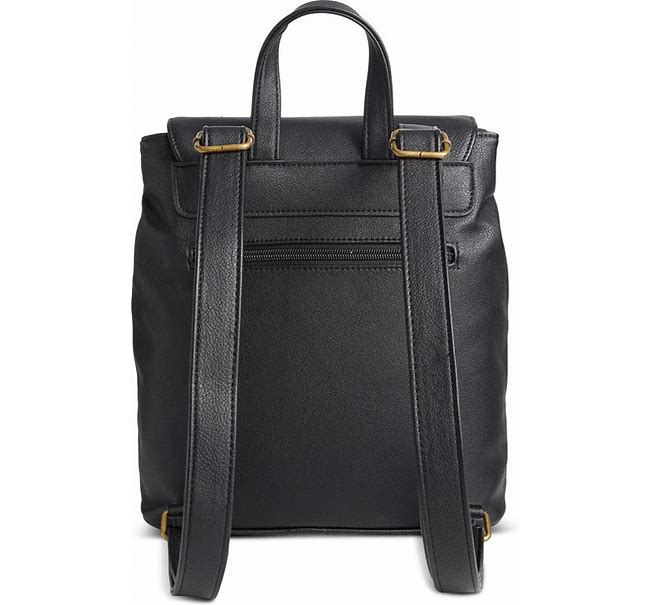 Style & Co Hudsonn Flap Backpack, Black